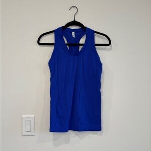 Athleta Fitted Blue Sleeveless Tank